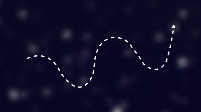 Glowing Transparent availableDotted wave arrow path. Curved navigation direction line. Hand drawn movement indicator.