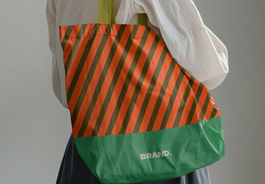 Stylish Tote Bag Mockup PSD