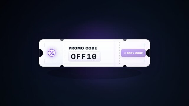 Copying a promo code on a coupon ticket
