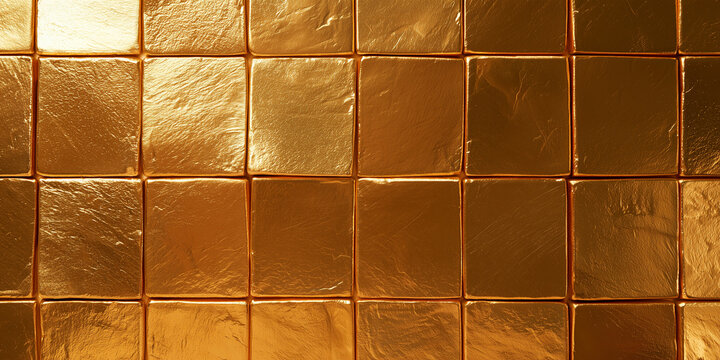 gold tile wall chequered background bathroom floor texture