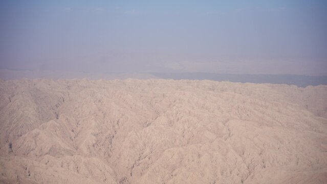 vast barren gobi desert landscape in kash xinjiang