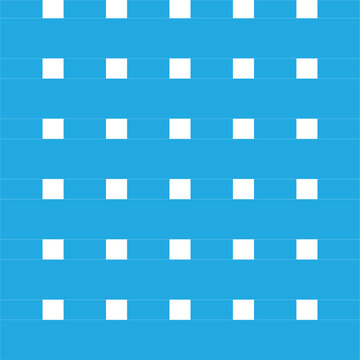 Geometric blue woven grid pattern vector background with abstract interlocking squares texture illustration