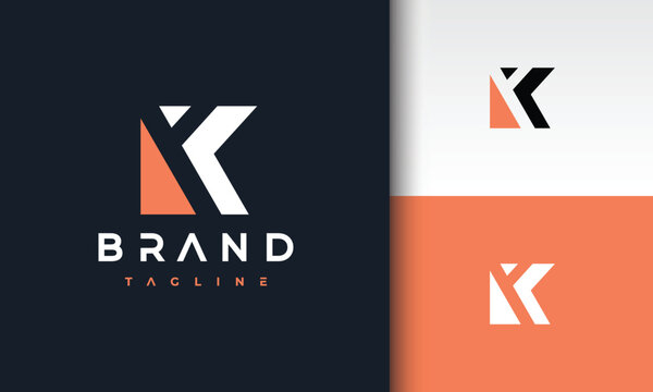 Stylized Letter YK Logo with Geometric Composition