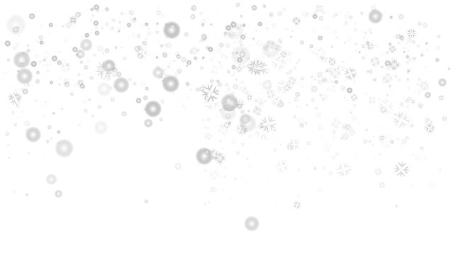 Snowflakes, Crystal clear snow overlay for Winter theme
