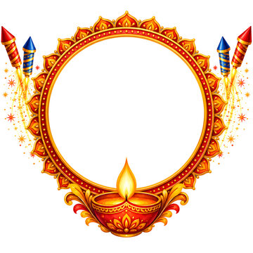 Diwali banner poster on background.