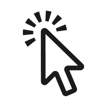 Computer mouse cursor pointer click interface icon