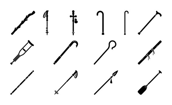 Mobility Aids Collection: Canes, Crutches, Walking Sticks, Paddles