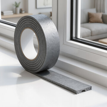 Foam Weather Stripping Tape Roll for Window Sealing and Insulation