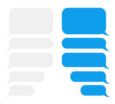 Smart Phone chatting sms template bubble. Place your own text to the message clouds. Speech bubble, text message bubble.