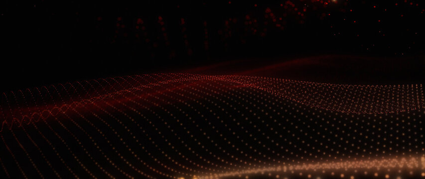 Futuristic Luminous Plexus: Glowing Interconnected Particles and Lines in Dynamic Motion, Abstract Digital Network Background for Technology and Science