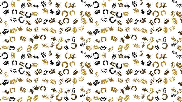 Crowns and Laurel Wreaths Pattern