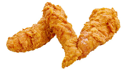 Golden crispy breaded fried chicken tenders © Eike
