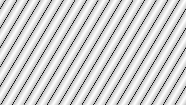 Abstract 3D diagonal cylinder lines pattern background with light gradient shading