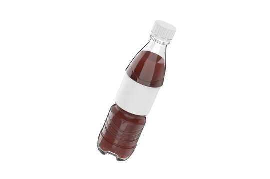 PET plastic bottle isolated on a clean white background. 3d illustration