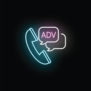 Receiving an advertising call or promotion through illuminated digital communication