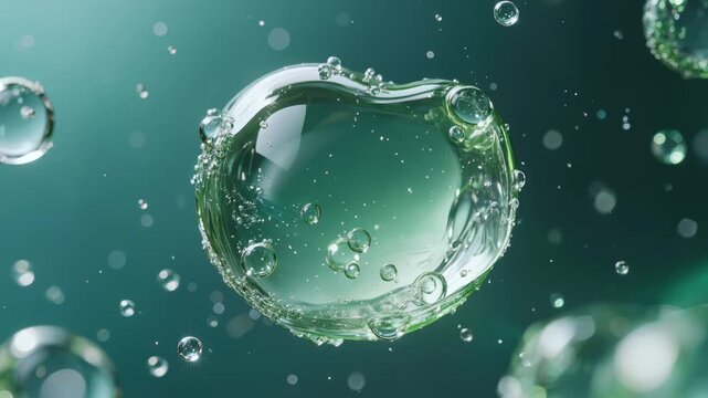 Azelaic acid and centella serum capsule animation for redness, acne and barrier care