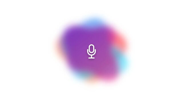 High-quality 4K motion graphic featuring a modern abstract fluid 'liquid blob' AI voice assistant UI. Inspired by premium tech ecosystems, it utilizes real-time trigonometric math to organically morph