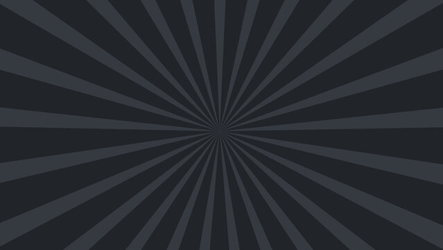 Dark sunburst radial lines emanating from a central point with background abstract illustration minimalist converging diverging backdrop symmetry geometric contrast template