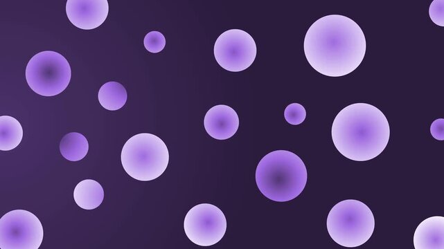 Circles float background creating a simple abstract pattern with a playful and modern feel animation