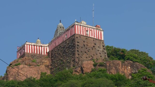 Thirukalukundram Arulmigu Sri Vedhagiriswarar Temple near chengalpattu, also known as Kazhugu koil or Eagle temple. famous shiva temple in Tamil Nadu, one at foot-hill and the other at top hill temple