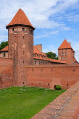Malbork, Poland. A 14th-century Teutonic castle housing a museum of medieval artifacts, paintings, and amber collections. © skorpionik00