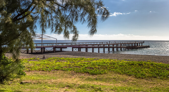 Ponton de Saint-Paul, &Icirc;le de la R&eacute;union 
