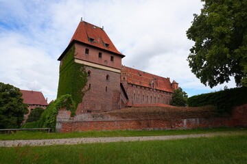 Malbork, Poland. A 14th-century Teutonic castle housing a museum of medieval artifacts, paintings, and amber collections. © skorpionik00