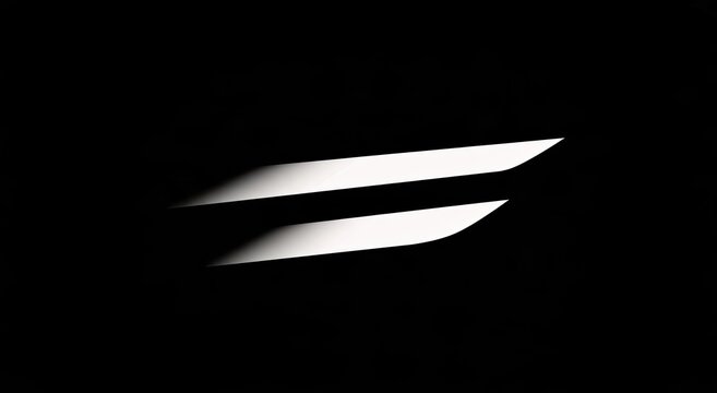 Bold, abstract parallel lines with a luminous glow on black