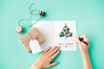 Fototapeta premium Christmas Tree Celebration Tinsel Concept