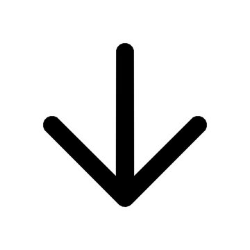 Down Arrow Line Icon