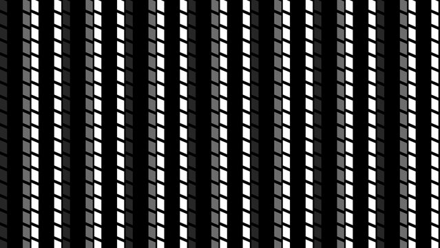 Abstract geometric pattern with vertical stripes and grey squares for minimalist digital backgrounds and modern design.