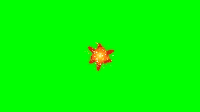 Classic Fireball Explosion Green Screen VFX