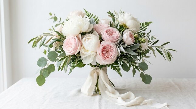 Pink white bouquet