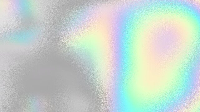 Abstract blur holographic rainbow foil iridescent loop background. Noise shiny gradient