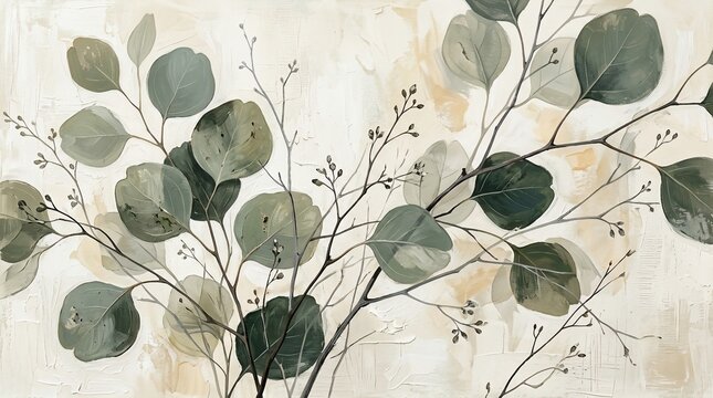 Eucalyptus botanical painting