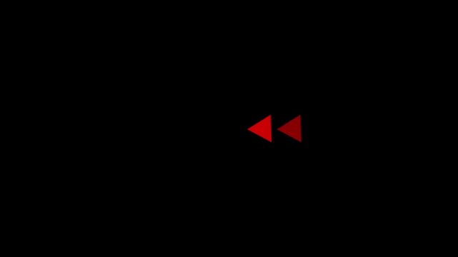abstract directional triangle left arrow loading bar animation background left arrow icon animation.