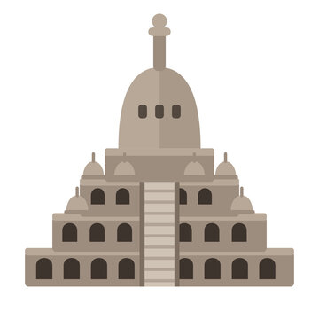 vector illustration of a temple