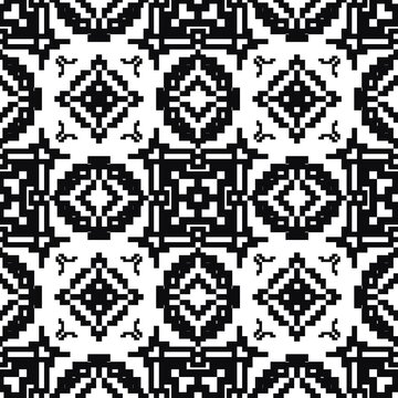 black and white seamless pattern