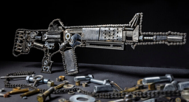 metal gun art