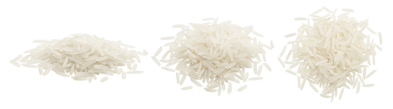 Rice isolated, full depth of field