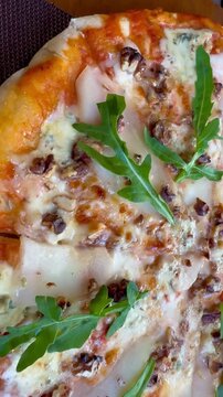 pizza with salami