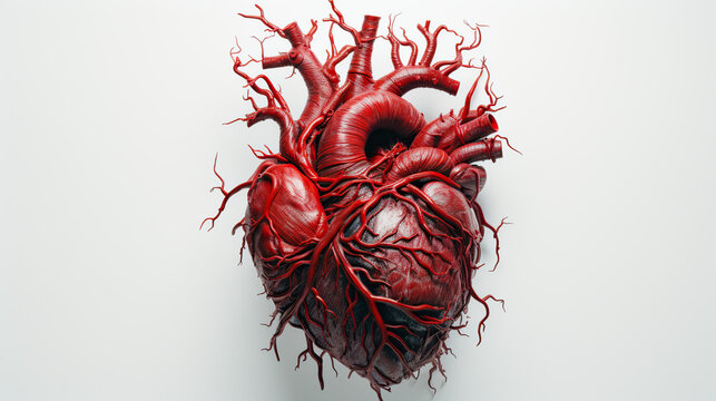 human heart anatomy red medical.blood vessel circulatory system health. cardiological disease risk. deep tissue texture. macro photography.