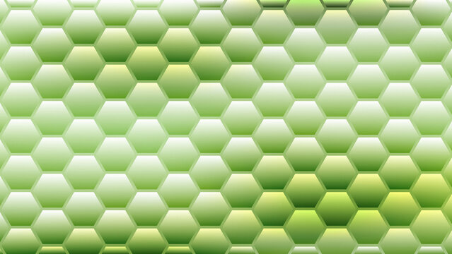 Modern light green honeycomb geometric pattern with grainy textured hexagonal cells for natural background design, environmental concepts, and futuristic graphics