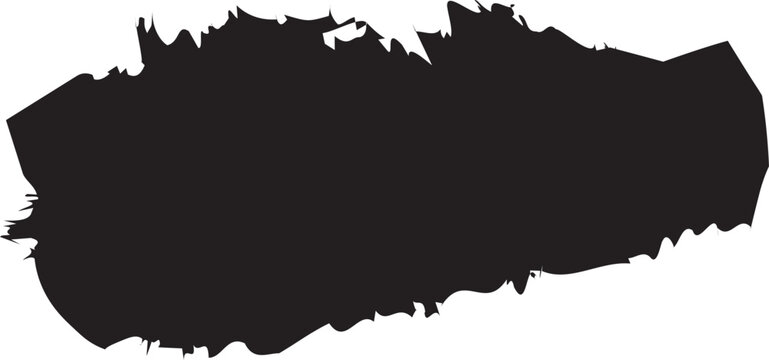 Vector background illustration featuring an abstract, artistic grunge texture created with a black dry brushstroke.