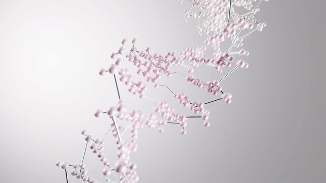 DNA Double Helix 3D Animation Genetics Biotechnology Science