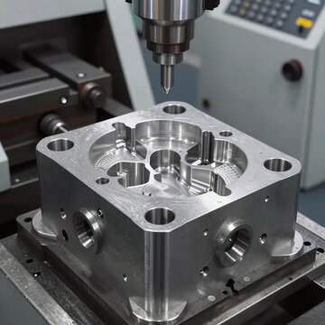 Biomechanical Factory Plastic. High-Precision Die Mold Manufacturing For Automotive Aluminum Parts Using Cnc Machinery In A Factory