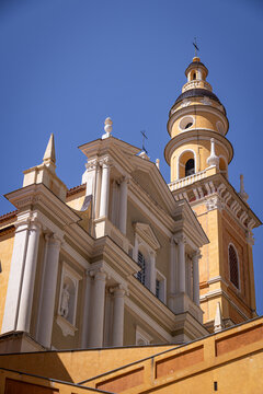Basilique Saint-Michel Archange de Menton, Menton, C&ocirc;te d'Azur, France