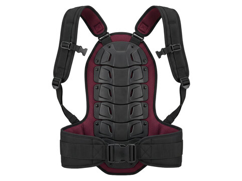 Protective back armor vest with adjustable straps for motorcycle riding and extreme sports safety