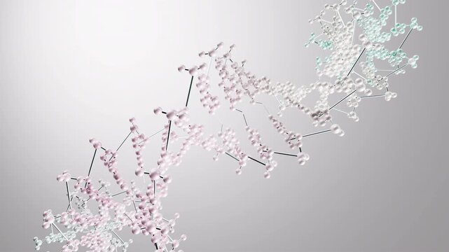 DNA Double Helix 3D Animation Genetics Biotechnology Science