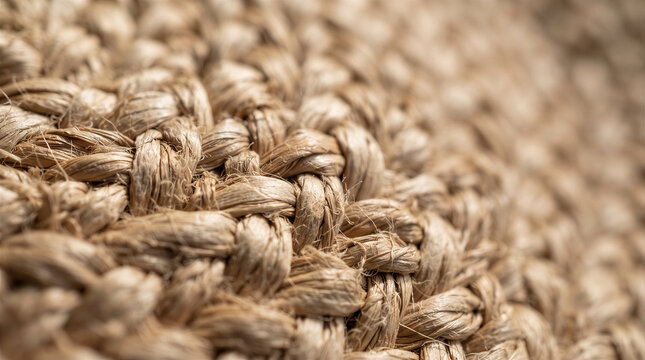 Closeup of a woven jute texture background